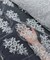 White Sequin Embroidered Lace Fabric by the Yard, 54" Wide Floral Mesh Lace with Double Scalloped Edges